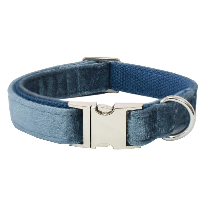 Bubblepup Velvet Dog Collar Soft Dog Collar for Small Medium Large Dogs