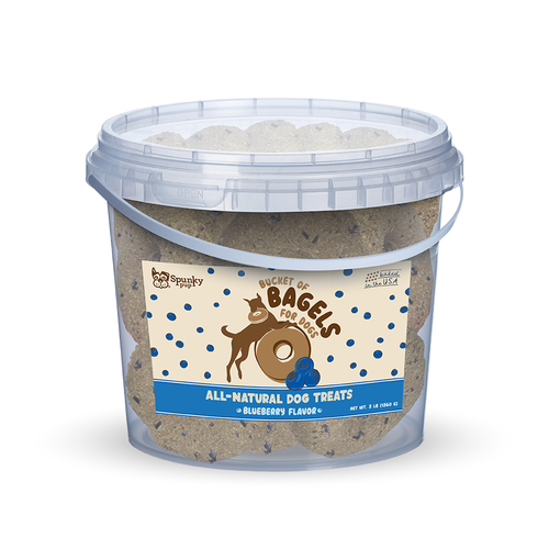 Bucket of Bagels Dog Treats Blueberry Flavor 3 Pounds