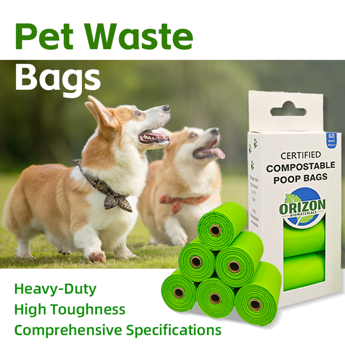 Biodegradable Dog Poop Bags – Eco-Friendly Compostable Lavender Scented (8 Rolls / 120 Bags)