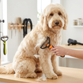 Double-Sided Pet Dematting Comb – Professional Deshedding & Detangling Grooming Tool for Dogs & Cats