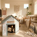 Breezy Beach Cottage Cardboard Cat Playhouse
