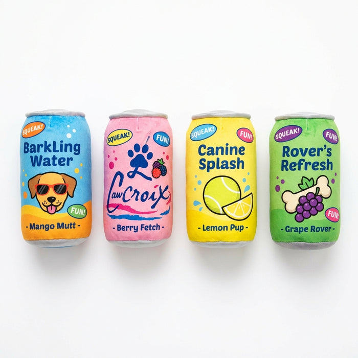 LickCroix 4-Pack Squeaker Dog Toy Set